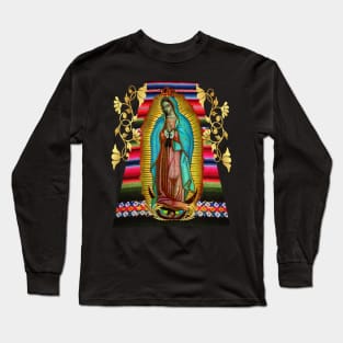 Our Lady of Guadalupe Virgin Mary Virgen Maria Mexico 106 Long Sleeve T-Shirt